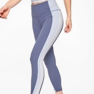 Athleta Colorblock Asymmetrical 7/8 Leggings - Women | Color: Blue 💙 | Size: XS